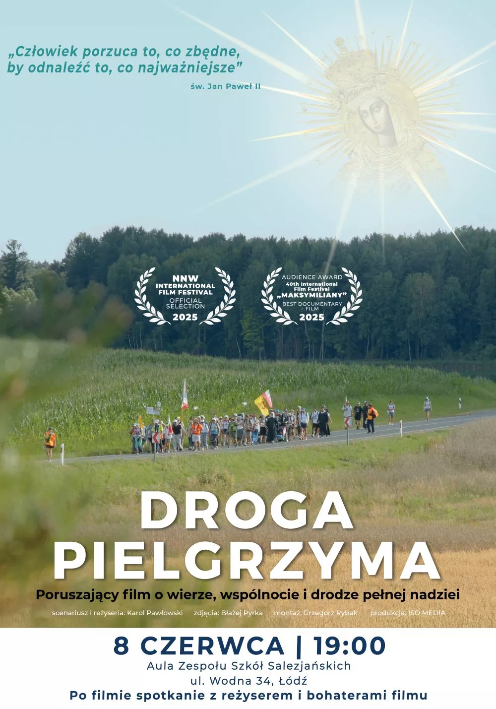 Plakat filmu dokumentalnego „Droga Pielgrzyma”