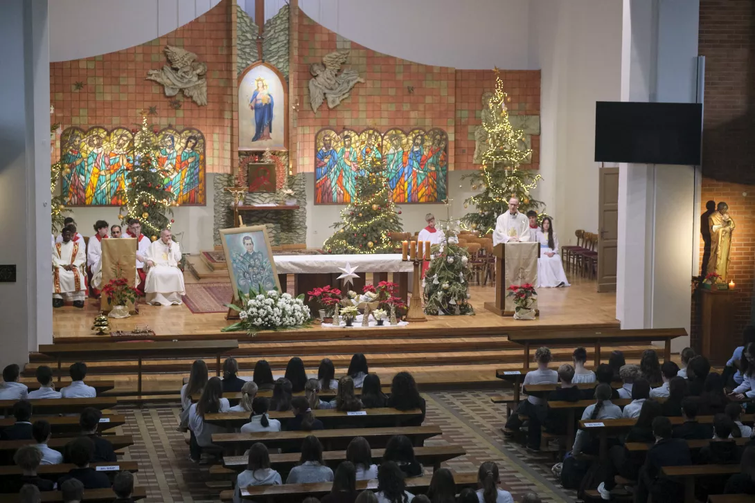 Msza Święta z okazji dnia patrona. (fot. Amelia Szymańska)