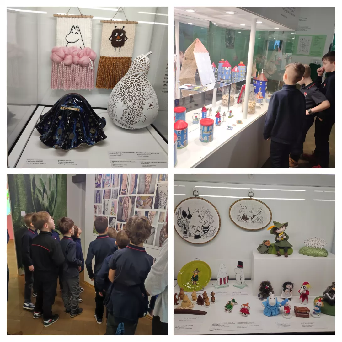 uczniowie 2b zwiedzający pałac Scheiblera i Muzeum Kinematografii 