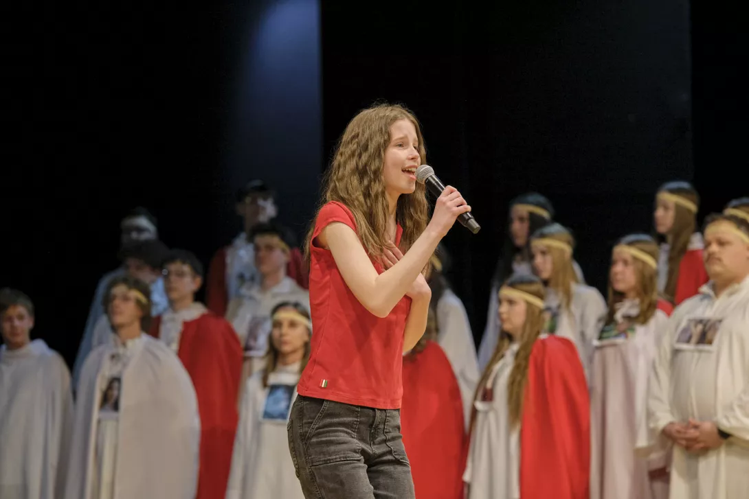 Przedstawienie Oddział Aniołów Stróżów. (fot. Amelia Szymańska)