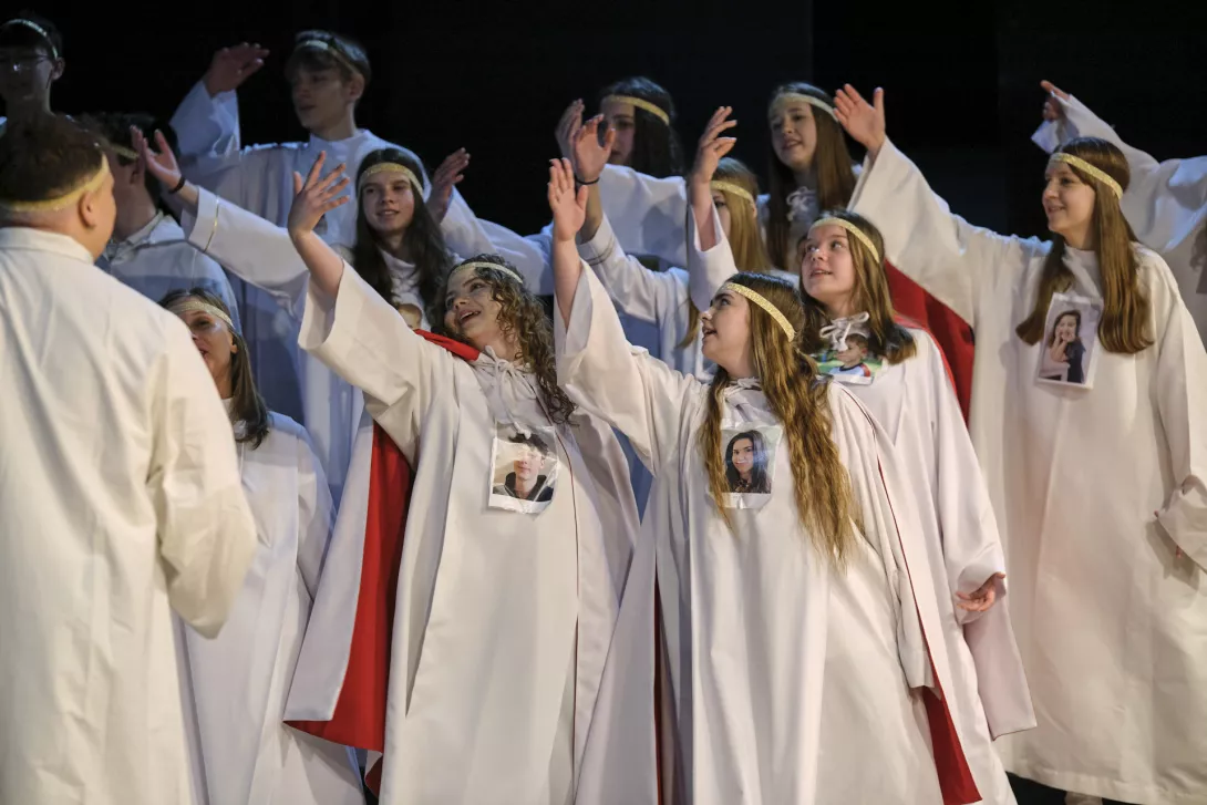 Przedstawienie Oddział Aniołów Stróżów. (fot. Amelia Szymańska)