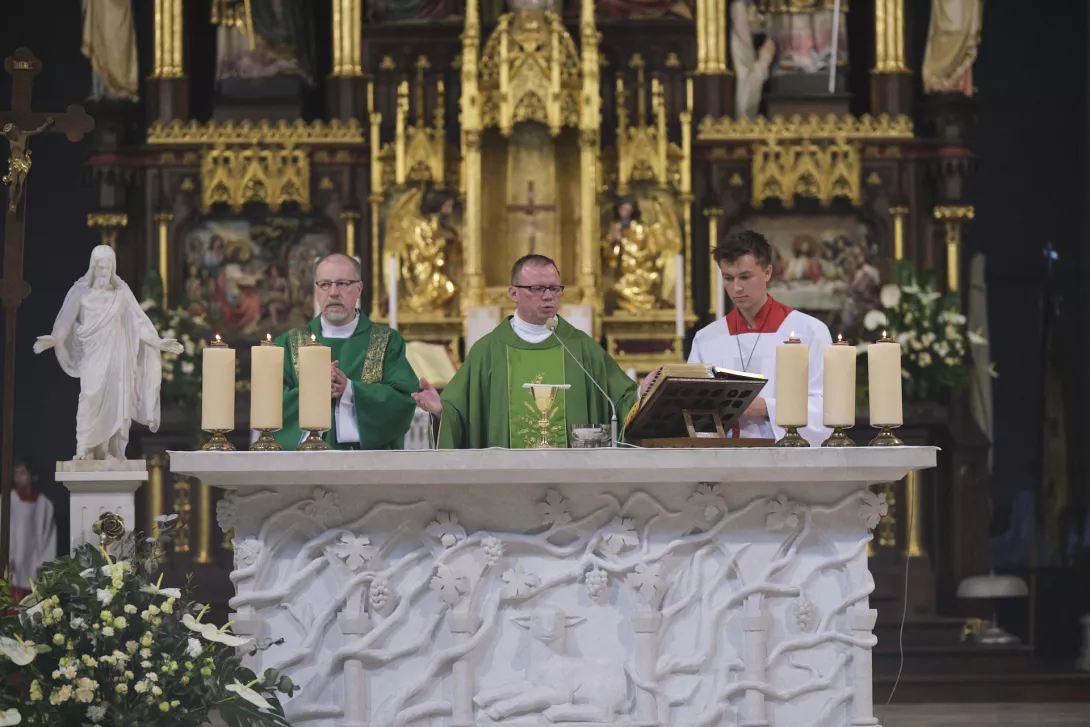 Eucharystii przewodniczył ks. Zbigniew Kulesza.
