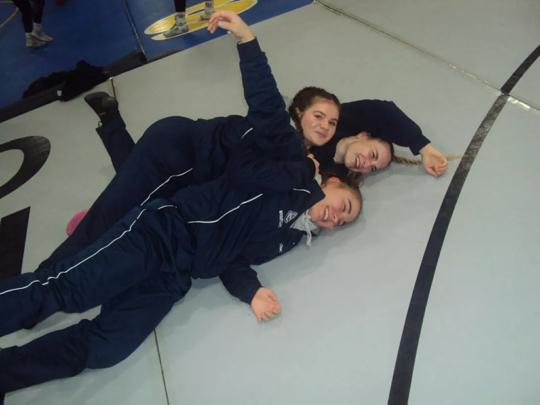 Lena wrestling