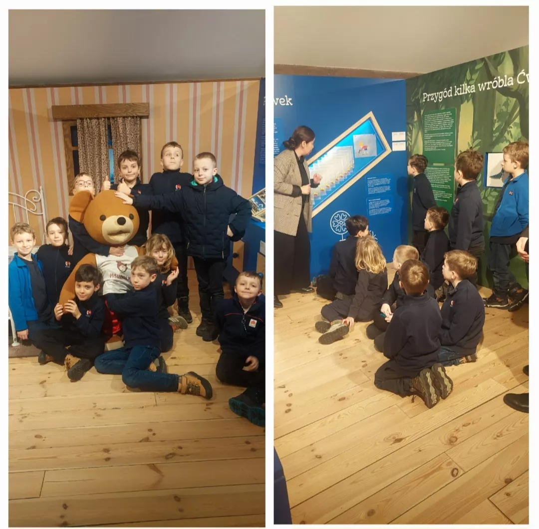 Zwiedzanie wystawy w Muzeum Kinematografii.