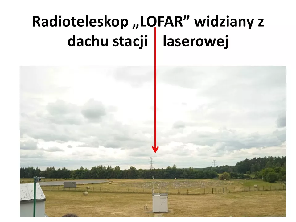 jeden z trzech radioteleskopów systemu LOFAR w Polsce