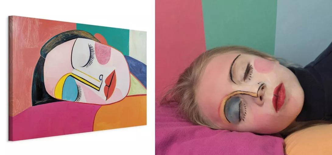 "Portret śpiącej kobiety" Pablo Picasso 