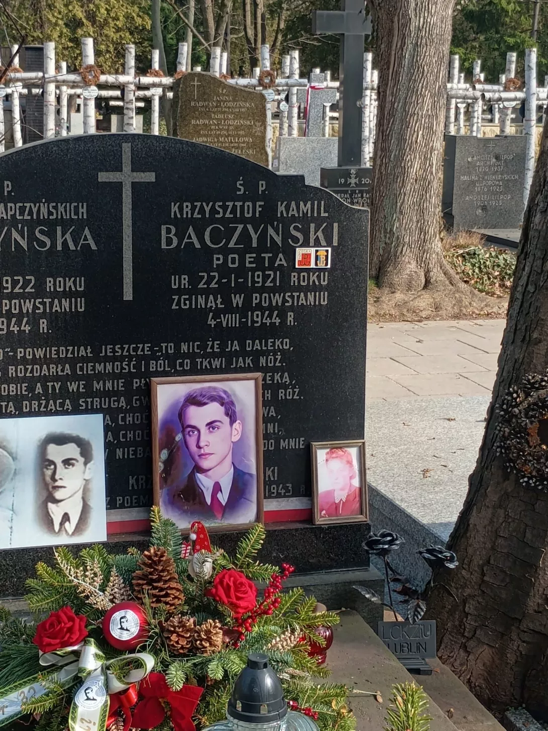 Na Cmentarzu Powiązki Wojskowe, 11.03.2026 (fot. Hanna Wabnic)