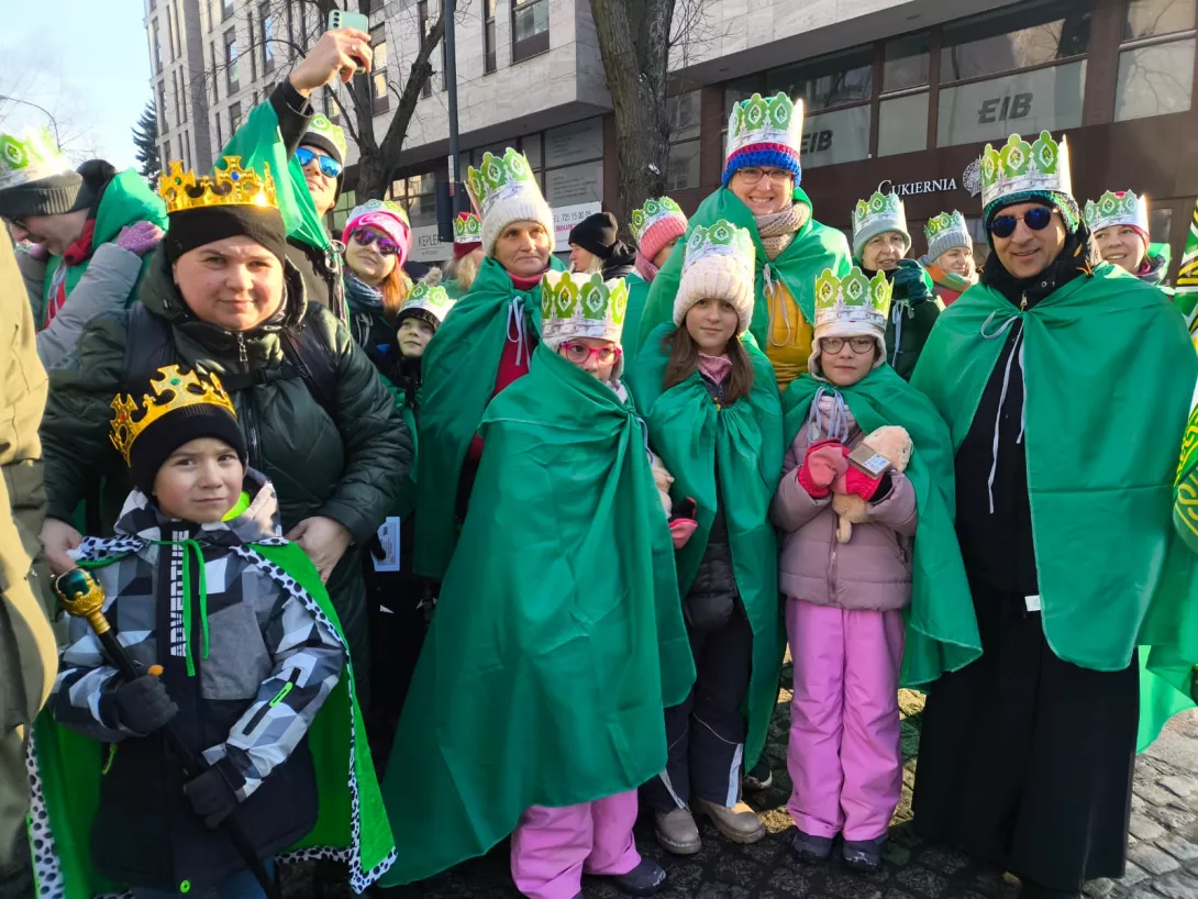 Uczestnicy tegorocznego Orszaku Trzech Króli. 